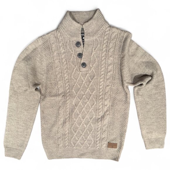 Men's NWOT Emerald Isle Knitwear Wool Blend Irish Burren Sweater Small Sweater - Picture 2 of 10